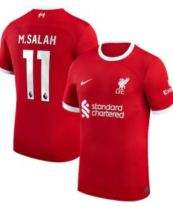 Mohamed Salah Liverpool Nike Youth 2023/24 Home Replica Player Jersey - Red
