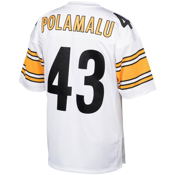 Troy Polamalu Pittsburgh Steelers 2005 Authentic Throwback Retired Player Jersey - White - Image 3