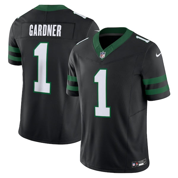 Ahmad Sauce Gardner New York Jets Nike Alternate Vapor F.U.S.E. Limited Jersey - Legacy Black/White - Image 2