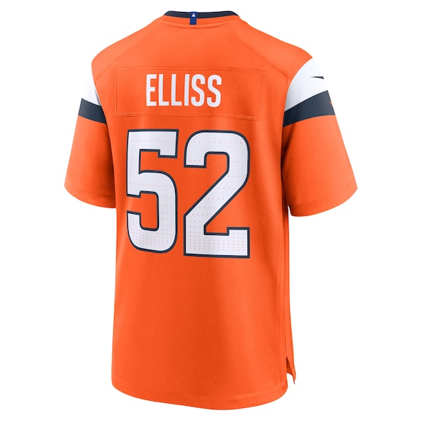Jonah Elliss Denver Broncos Nike Team Game Jersey - Orange - Image 3
