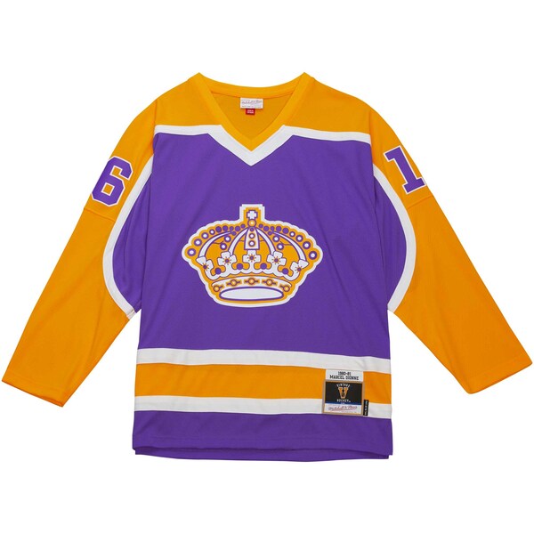 Marcel Dionne Los Angeles Kings 1980/81 Blue Line Player Jersey - Purple - Image 3