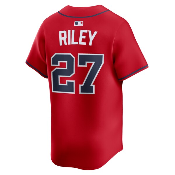Austin Riley Atlanta Braves Nike Alternate Limited Player Jersey - Red/White - Image 4