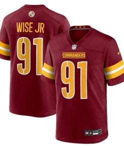 Deatrich Wise Jr. Washington Commanders Nike Team Game Jersey -  Burgundy