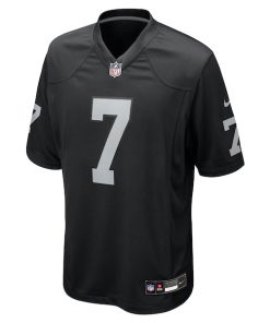Alternative view of Geno Smith Las Vegas Raiders Nike Game Player Jersey - Black