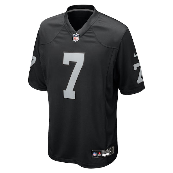 Geno Smith Las Vegas Raiders Nike Game Player Jersey - Black - Image 2