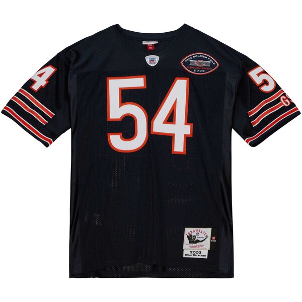 Brian Urlacher Chicago Bears 2003 Authentic Throwback Retired Player Jersey - Navy - Image 3