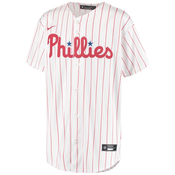 J.T. Realmuto Philadelphia Phillies Nike Youth Alternate Replica Player Jersey - White - Image 2