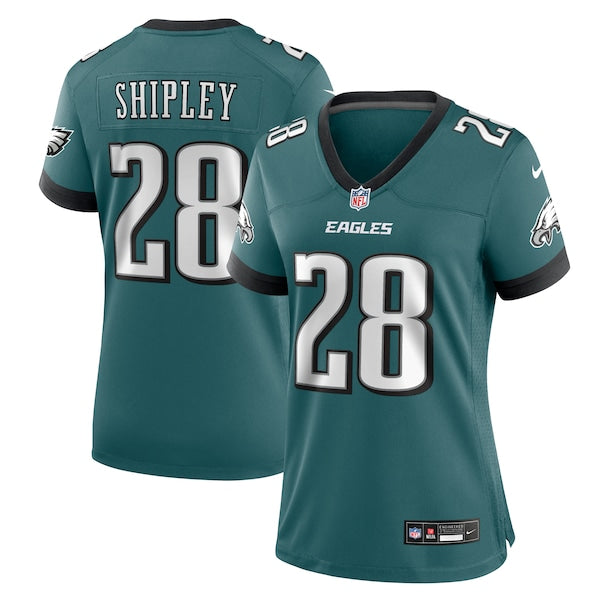 Will Shipley Philadelphia Eagles Nike Women's Team Game Jersey - Midnight Green - Image 2