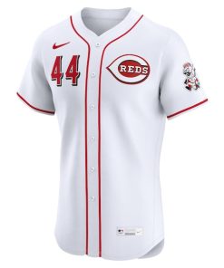 Alternative view of Elly De La Cruz Cincinnati Reds Nike Home Elite Jersey - White