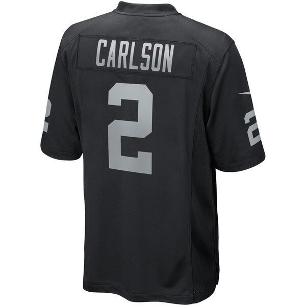 Daniel Carlson Las Vegas Raiders Nike Game Player Jersey - Black - Image 3