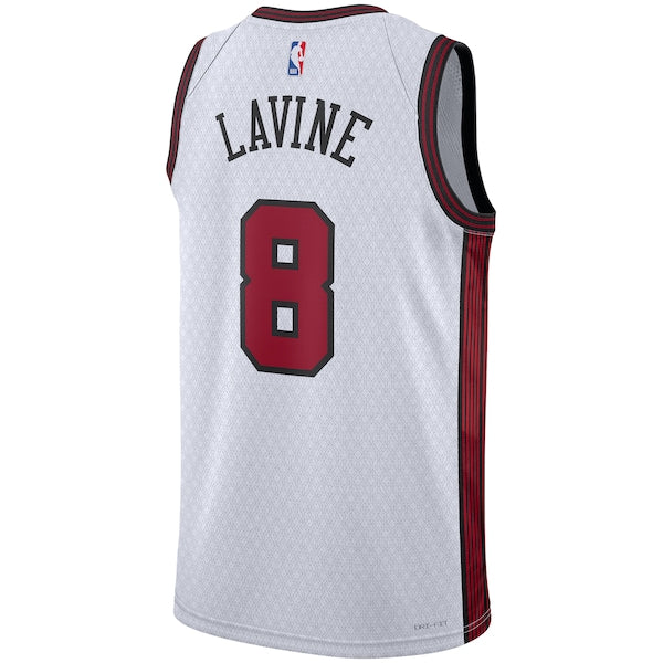 Zach LaVine Chicago Bulls Nike Unisex 2022/23 Swingman Jersey - City Edition - White - Image 4