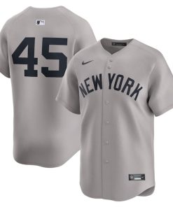 Gerrit Cole New York Yankees Nike Away Limited Player Jersey - Gray/White