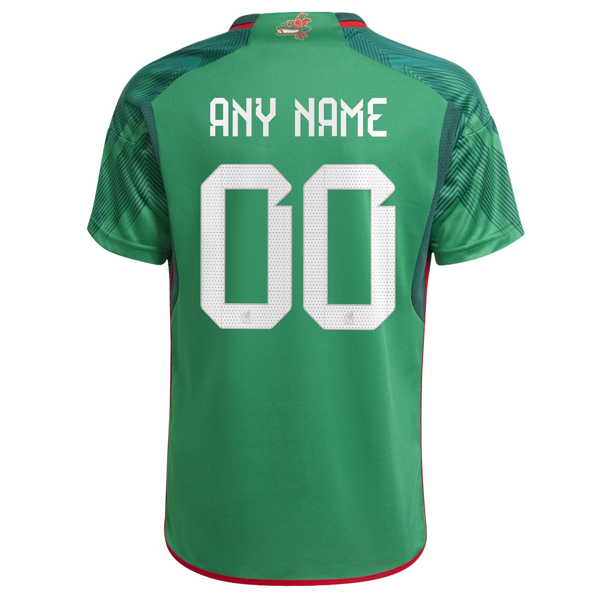Mexico National Team adidas 2022/23 Home Custom Authentic Jersey - Green - Image 3