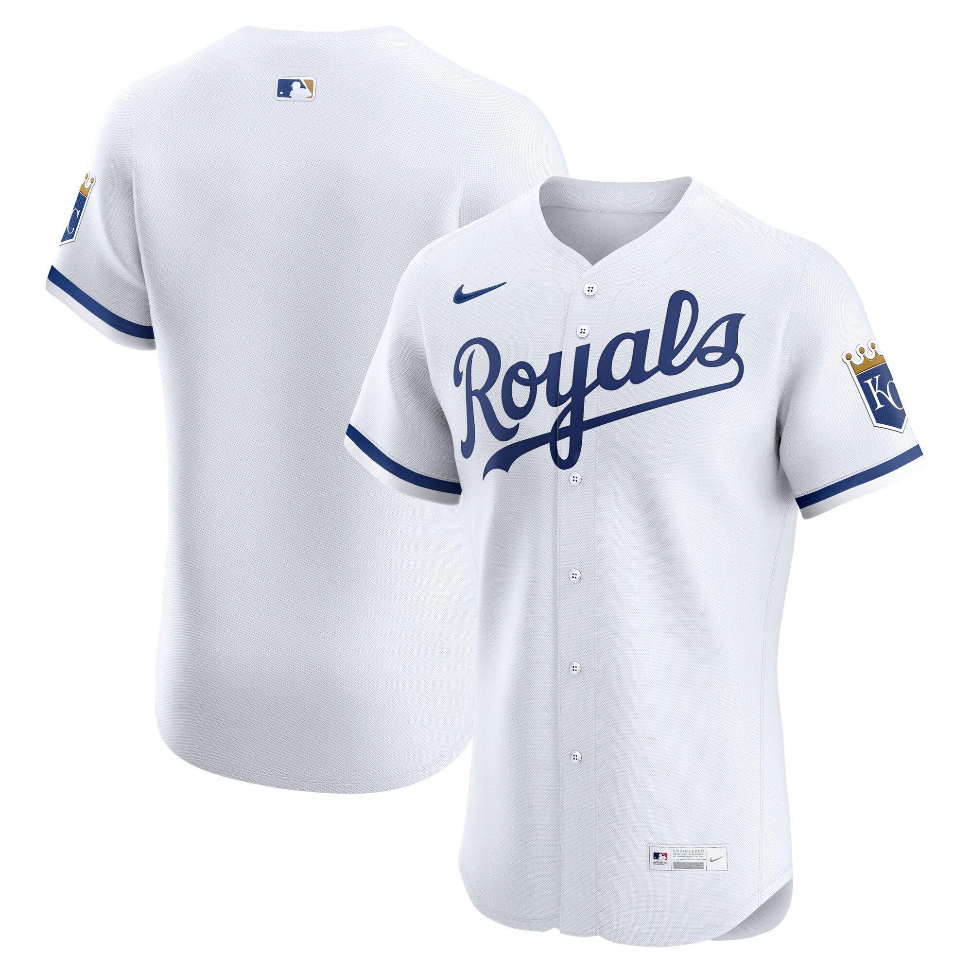 Kansas City Royals Nike Alternate Elite Jersey - Light Blue/White/Royal - Image 7