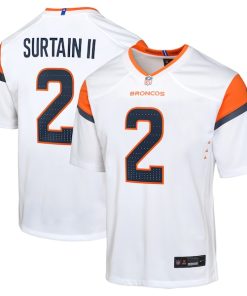 Patrick Surtain II Denver Broncos Nike Youth Game Jersey - White