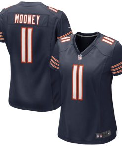 Alternative view of Darnell Mooney Chicago Bears Nike Women's Game Jersey - Navy/Orange