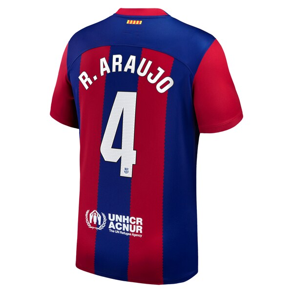 Ronald Araujo Barcelona Nike 2023/24 Home Replica Jersey - Royal/Aqua/White - Image 3