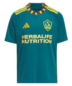 Alternative view of LA Galaxy adidas Youth 2024 LA Kit Replica Jersey - Green