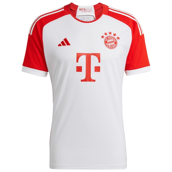 Thomas M¨¹ller Bayern Munich adidas 2023/24 Home Replica Jersey - White/Green - Image 3
