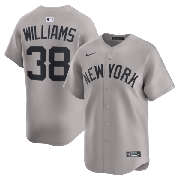 Devin Williams New York Yankees Nike Road Limited Player Jersey - Gray/White - Image 2