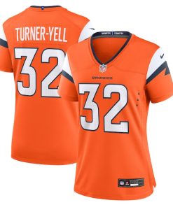 Delarrin Turner-Yell Denver Broncos Nike Women's Team Game Jersey -  Orange