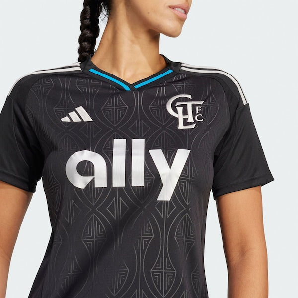 Charlotte FC adidas Women's 2025 Fortress Kit Replica Jersey - Black - Image 5