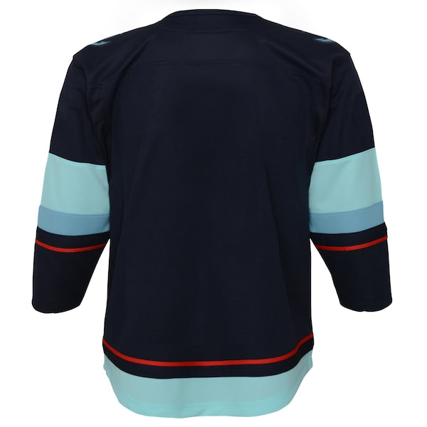 Seattle Kraken Youth Home Premier Jersey - Navy - Image 3