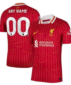 Alternative view of Liverpool Nike 2024/25 Home Custom Authentic Jersey - Red