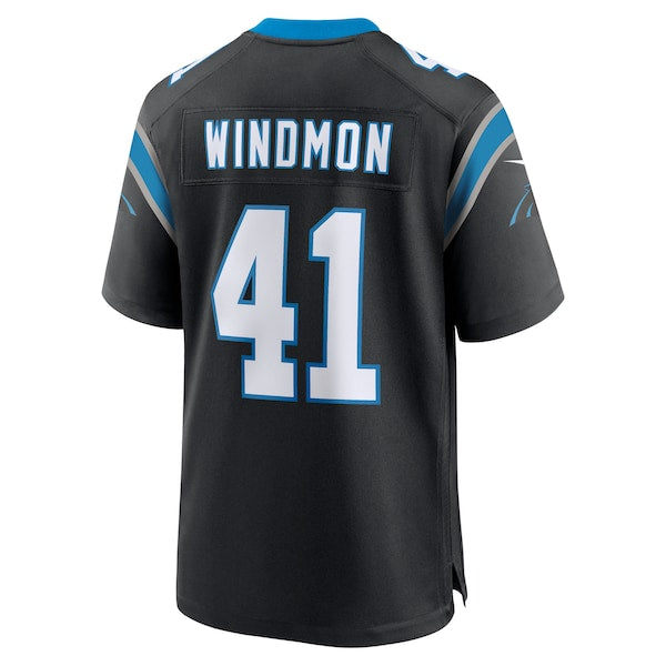 Jacoby Windmon Carolina Panthers Nike Team Game Jersey - Black - Image 3