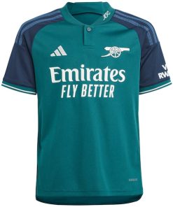Alternative view of Kai Havertz Arsenal adidas Youth 2023/24 Third Replica Player Jersey - Green
