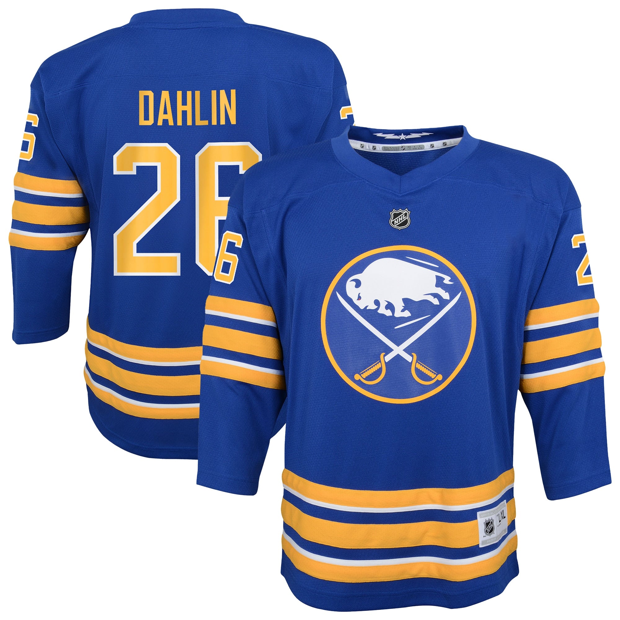 Rasmus Dahlin Buffalo Sabres Youth Home Replica Player Jersey - Royal/Navy - Image 4