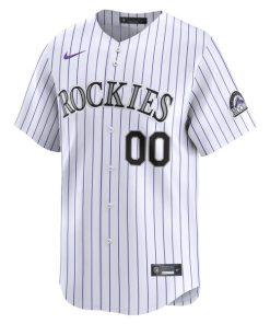 Alternative view of Colorado Rockies Nike Youth Home Limited Custom Jersey - White