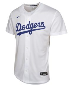 Alternative view of Clayton Kershaw Los Angeles Dodgers Nike Youth Home Player Game Jersey - White