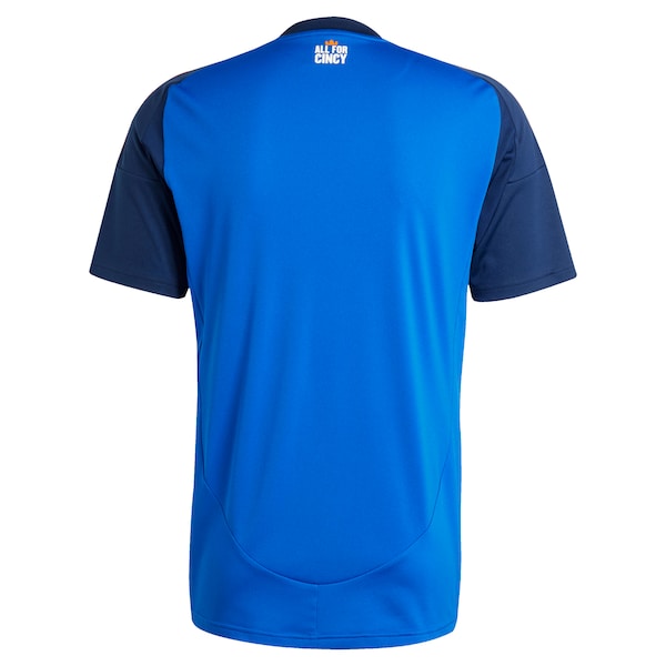 FC Cincinnati adidas 2025 Orange and Blue Legacy Kit Replica Jersey - Blue - Image 4