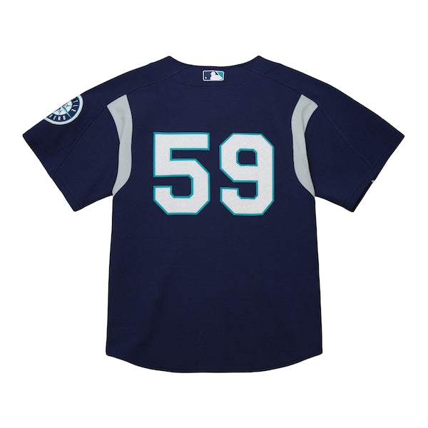 Felix Hernandez Seattle Mariners Cooperstown Collection Batting Practice Jersey?ยจC Navy - Image 3