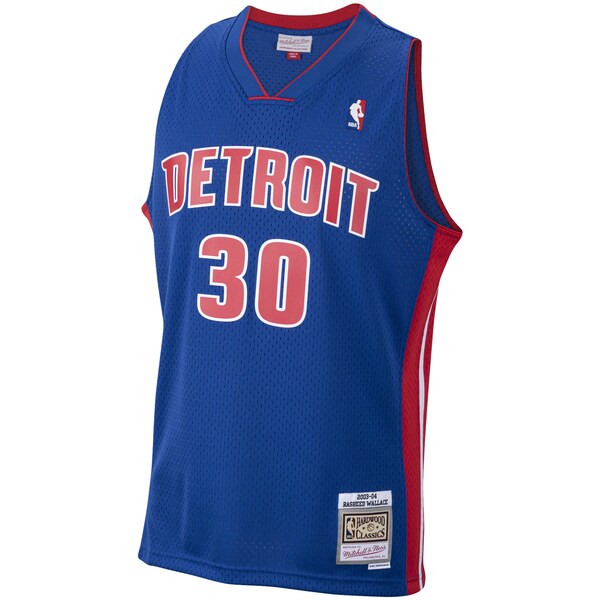 Rasheed Wallace Detroit Pistons 2003/04 Hardwood Classics Swingman Jersey - Royal - Image 2