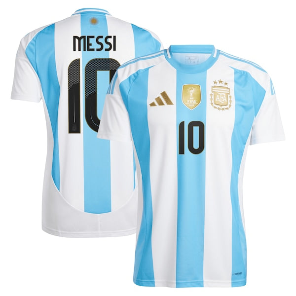 Lionel Messi Argentina National Team adidas 2024 Home Replica Player Jersey - White/Blue - Image 2