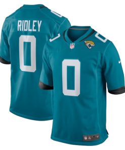 Alternative view of Calvin Ridley Jacksonville Jaguars Nike Game Player Jersey - Teal/White