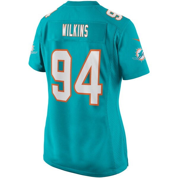 Christian Wilkins Miami Dolphins Nike Women's Game Jersey - Aqua - Image 3