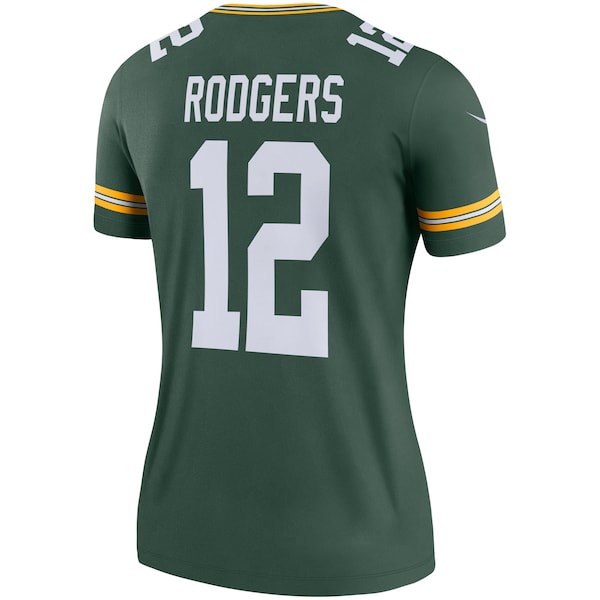 Aaron Rodgers Green Bay Packers Nike Women's Legend Jersey - Green - Image 3