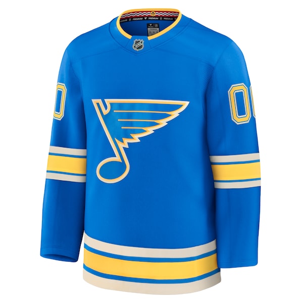 St. Louis Blues Alternate Premium Custom Jersey - Blue - Image 2