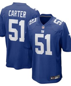 Abdul Carter New York Giants Nike 2025 NFL Draft First Round Pick Game Jersey - Royal/Red/White