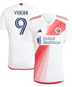 Giacomo Vrioni New England Revolution adidas 2024 Defiance Replica Jersey - White
