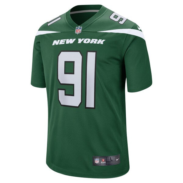 John Franklin-Myers New York Jets Nike Game Jersey - Gotham Green - Image 2