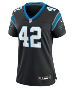 Alternative view of Sam Franklin Jr. Carolina Panthers Nike Women's Team Game Jersey - Black
