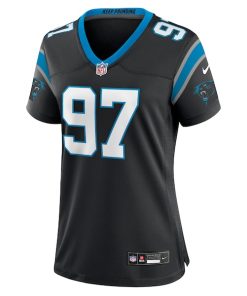 Alternative view of Yetur Gross-Matos Carolina Panthers Nike Women's Team Game Jersey - Black
