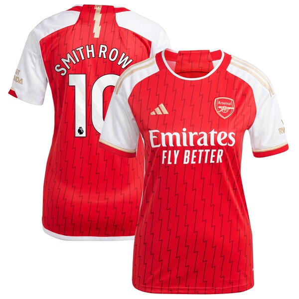Emile Smith Rowe Arsenal adidas Women's 2023/24 Home Replica Player Jersey - Red/Green/Yellow - Image 2