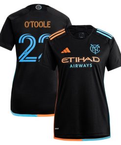 Kevin O'Toole New York City FC adidas Women's 2024 24/7 Kit Replica Player Jersey?¨C Black