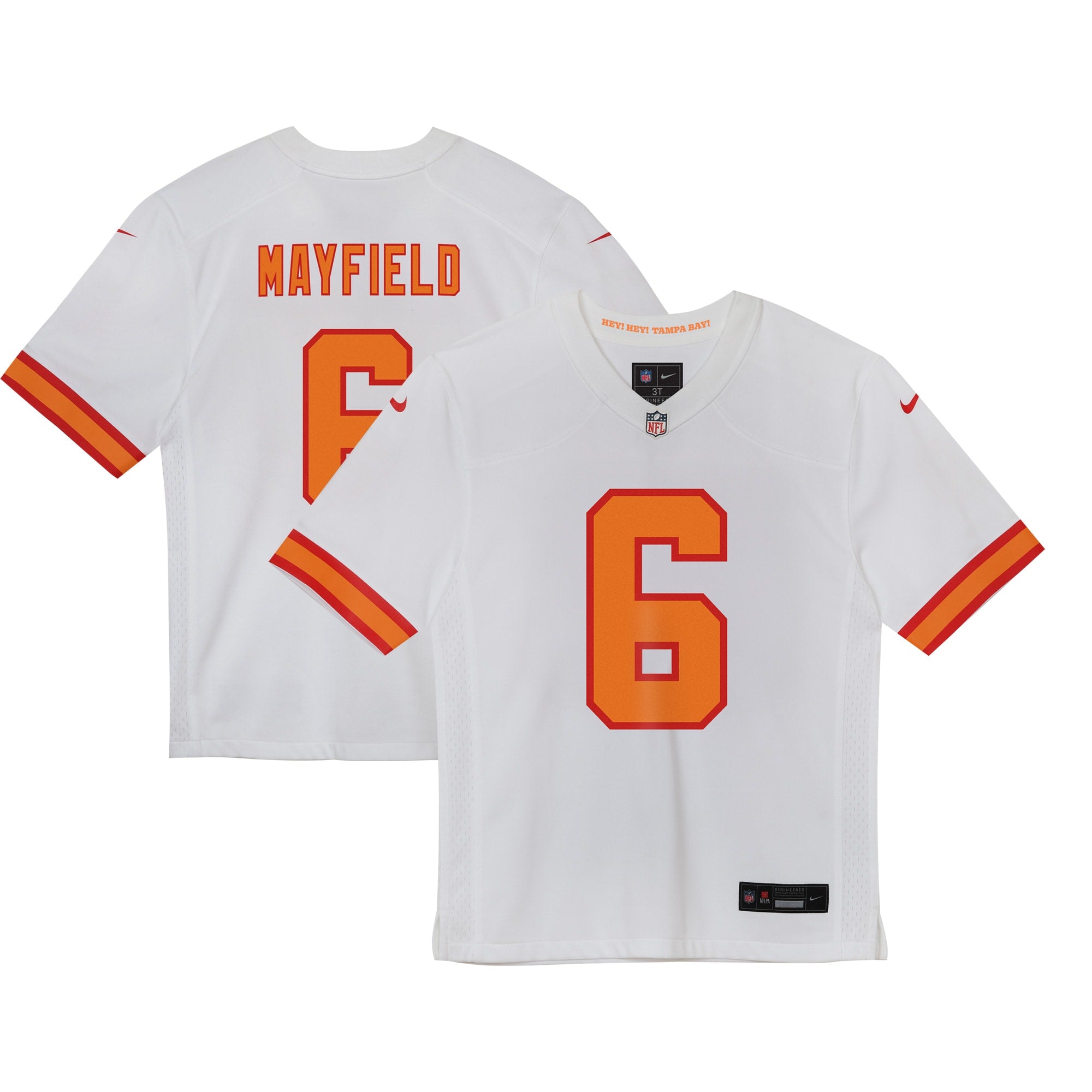 Baker Mayfield Tampa Bay Buccaneers Nike Preschool Team Player Game Jersey - Red/White/Orange - Image 5