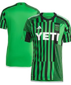 Austin FC adidas 2024 Las Voces Kit Replica Jersey - Green